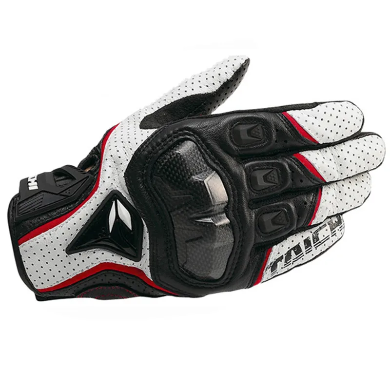 Men's Genuine Leather Motorcycle Gloves RST390 391 Motocross Racing Gloves Four Seasons Touch Screen Compatible Moto Guantes