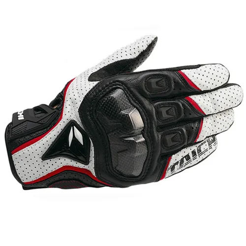 Imagen 2 del producto Guantes de Moto de cuero genuino para hombre RST390 391 Guantes de carreras de Motocross Guantes de Moto compatibles con pantalla táctil para las cuatro estaciones