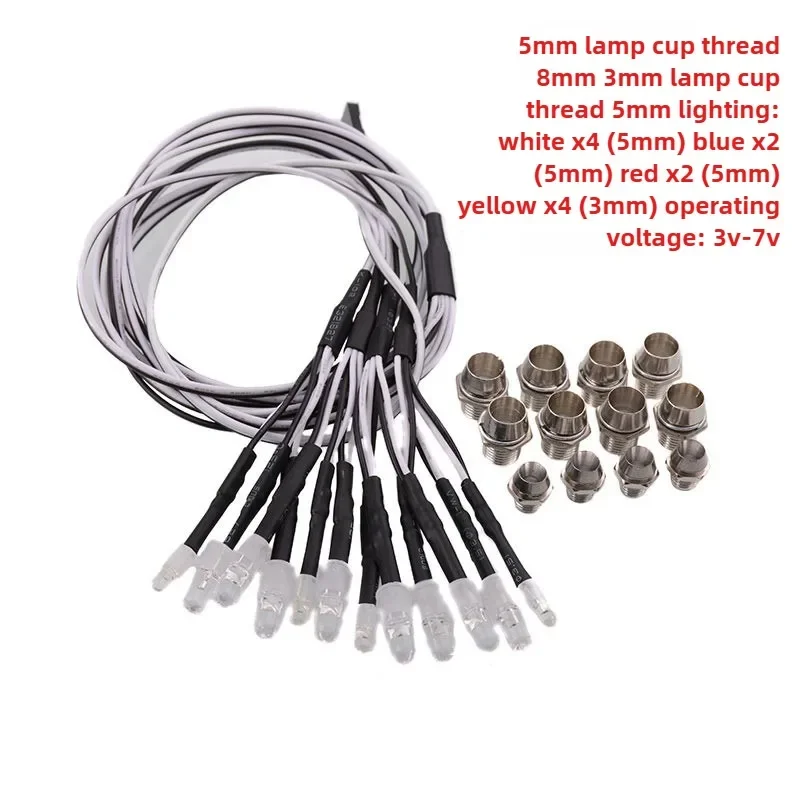 

RC LED Light Kits for 1/18 1/12 1/10 1/8 1/5 Trxs HSP SCX10 D90 HPI Redcat