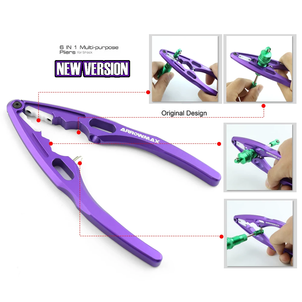 RC Model Car Universal V3 Multi-Function Shock Absorber Pliers Ball Joint Pliers Prevents Axle Wear During Disassembly AM-190031