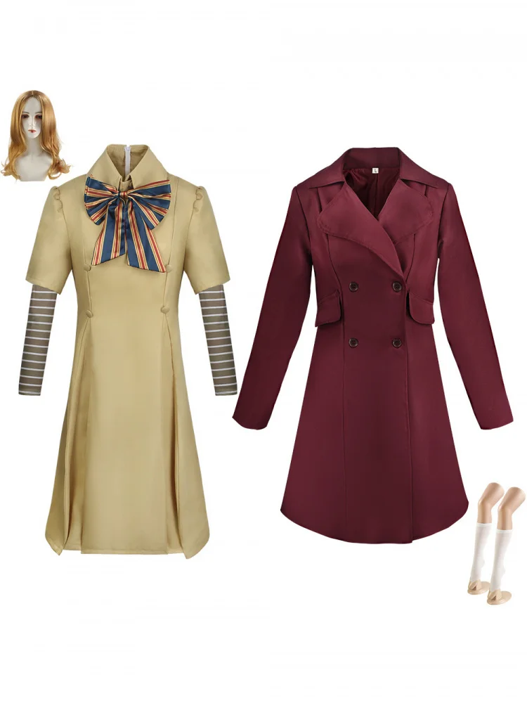 

Adult Children Megan Cosplay Dress Movie Halloween Costume Performance Clothes Cotton Traditional Chinese Ethnic Women's Dress