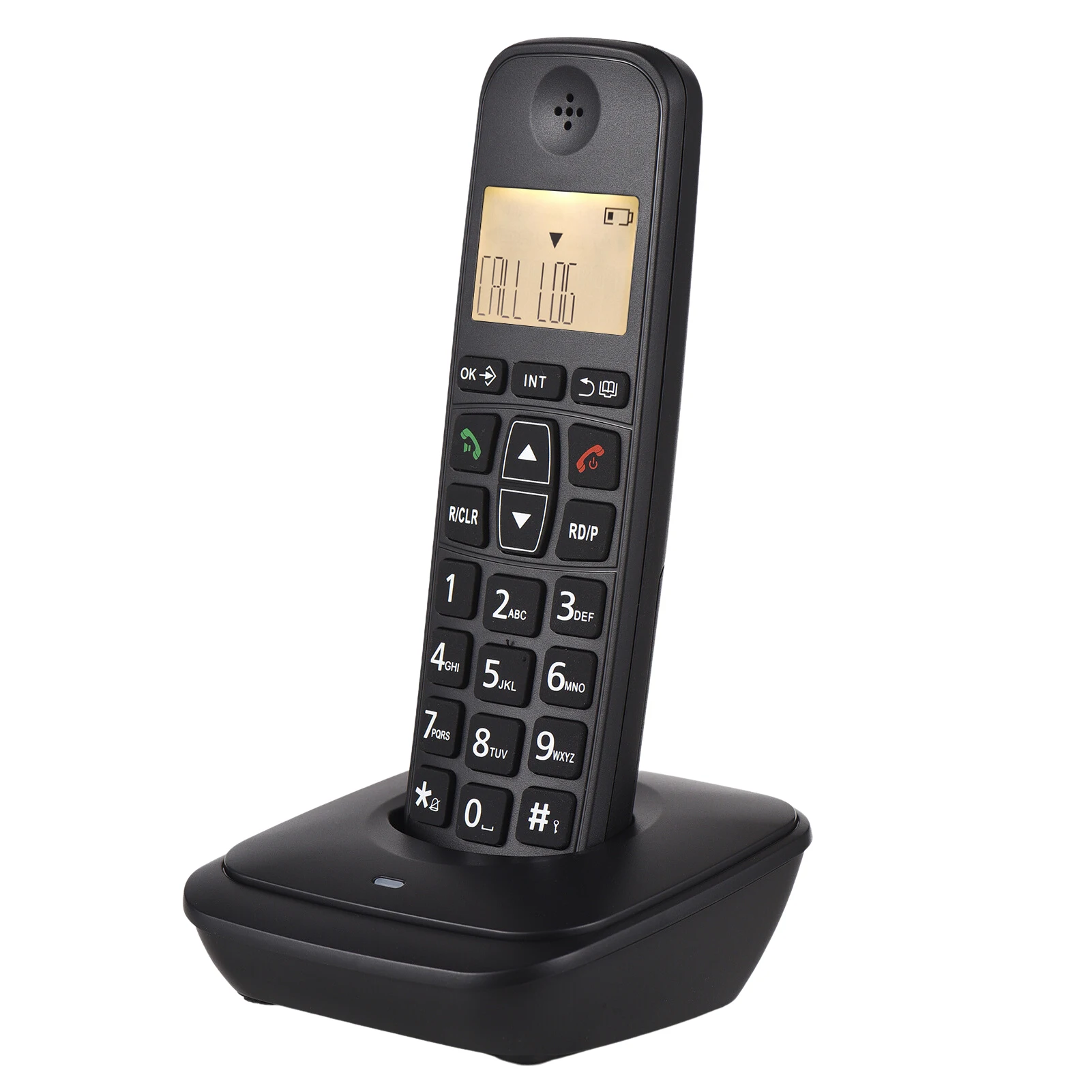 Bisofice D1007 Expandable Cordless Phone Telephone with LCD Display Caller ID 50 Phone Book Memories Hands-free Calls for Office