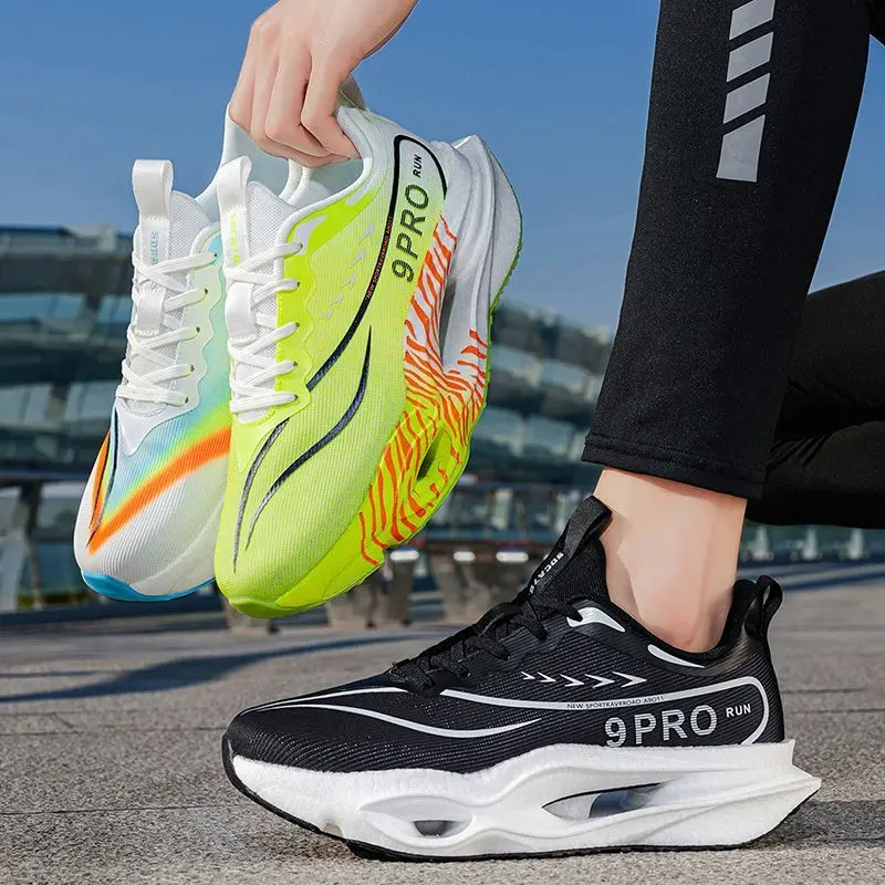 2026 New Arrival Running Shoe Man Anti-Slip Running Sports Shoes Unisex Outdoor Sports Shoes Carbon Plate Walking Jogging Shoes