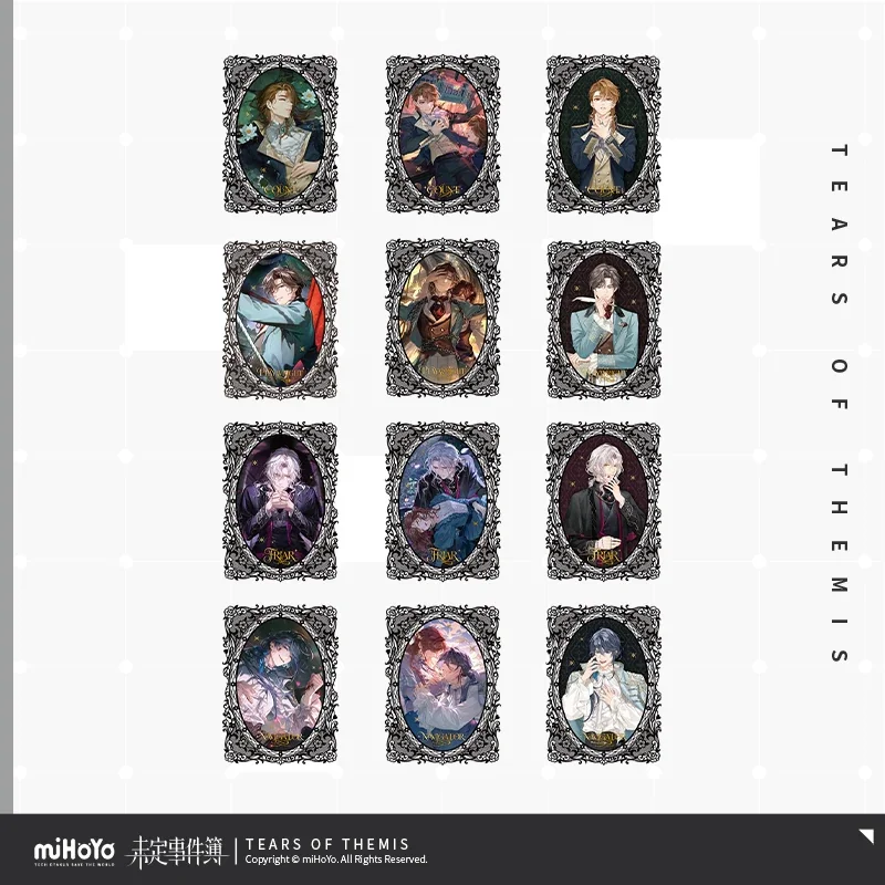 Presale Sunsyea Tears of Themis Official Merch miHoYo Original HRSH 2 Badge Card Raven Libra Adjudicator King