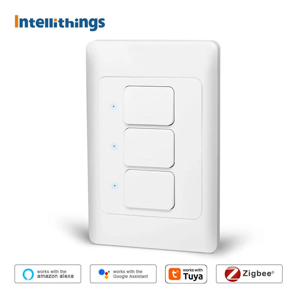 

Zemismart Zigbee Physical Wall Switch US AU Type Push Light Switches Work with Tuya App Alexa Google Home Neutral Optional