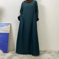 Robe longue ajustée à manches longues pour l'allaitement, style musulman, mode Dubaï Moyen-Orient, vêtement islamique populaire pour femme 5