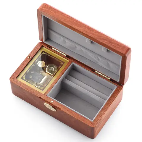 SOFTALK Fly me to The Moon 단단한 나무 뮤직 박스 생일, 크리스마스, 발렌타인 데이 선물 여자 친구 남자 친구를위한 선물