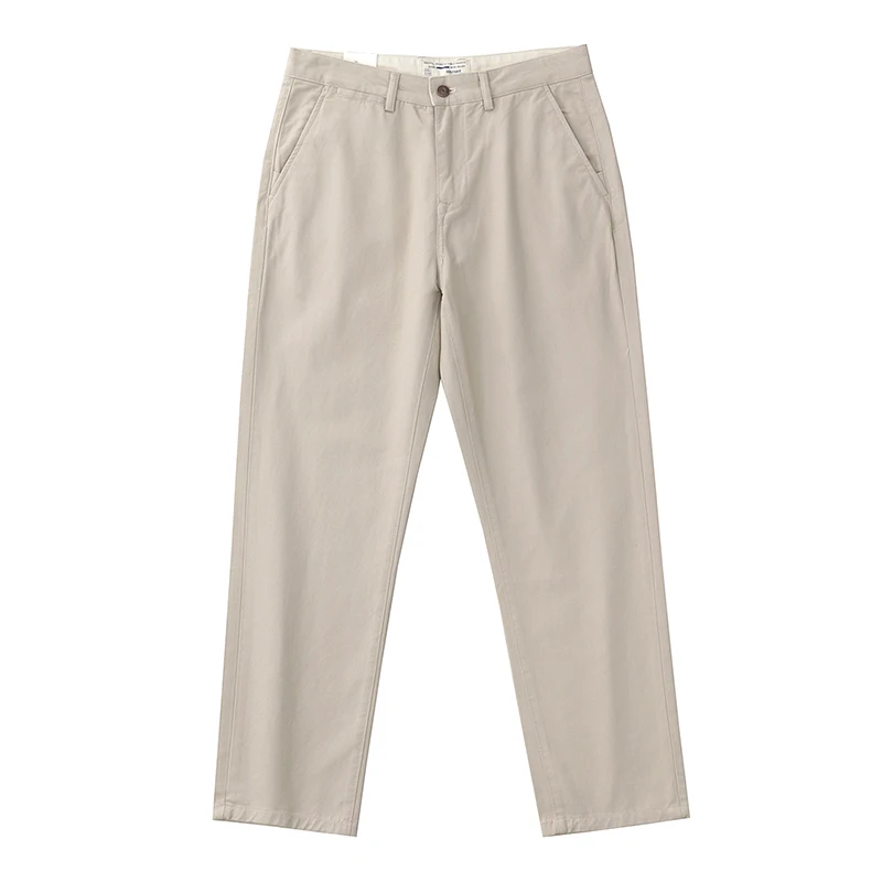NONE American Casual Cargo Trousers Beige Cotton 4