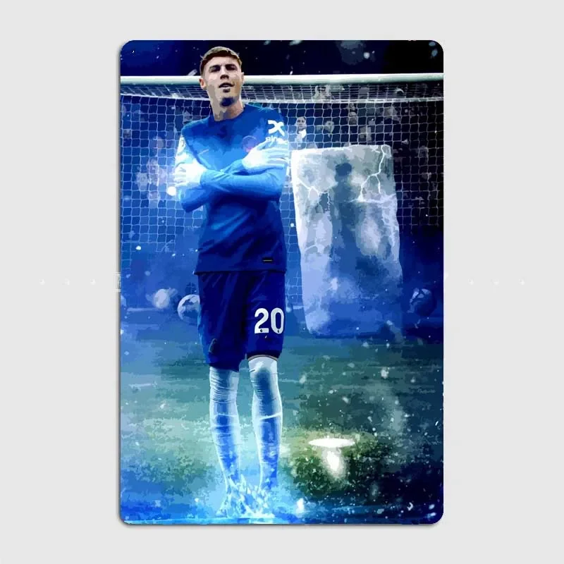 Cole Palmer Football Player Poster Metal Sign Posters Bar Bedroom Custom Wall Decorations Room Decoration Interior Home Decor