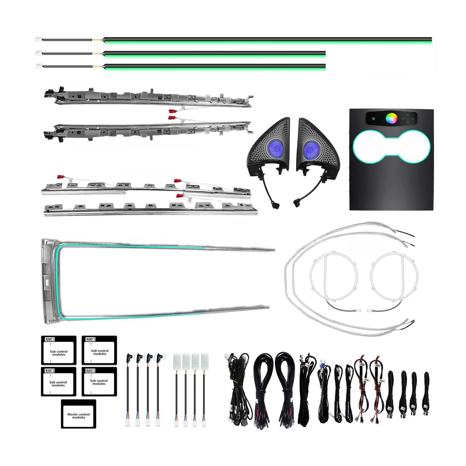 

Upgrade RGB Led Car Interior Ambient Lighting Accessories for Tesla Model Y/3 2021-2025 Atmosphere Decoration Light