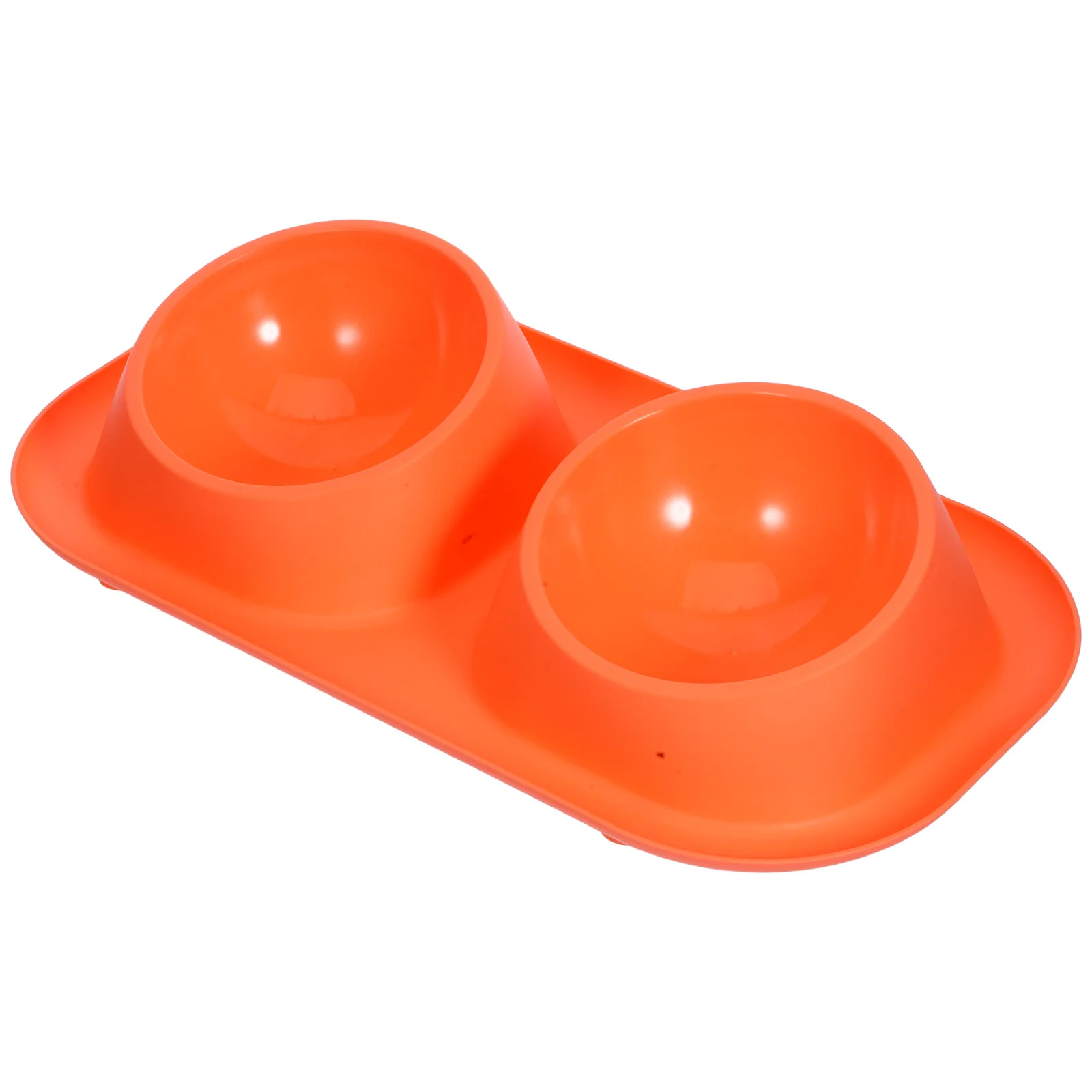

Double Pet Food Bowl Non-Slip Base Plastic Cat Dog Feeder Indoor Outdoor Puppy Kitten Food Water Dish Anti-Ant Bowl