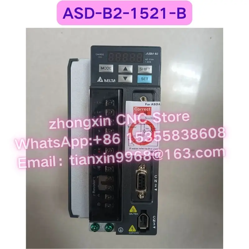 Used ASD-B2-1521-B Servo drive Functional test OK Fast delivery