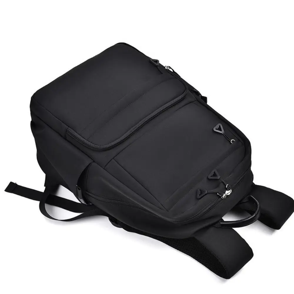 

Trendy Solid Color Student Backpack Large Capacity Versatile Laptop Backpack Lightweight Korean style School Bag Travel