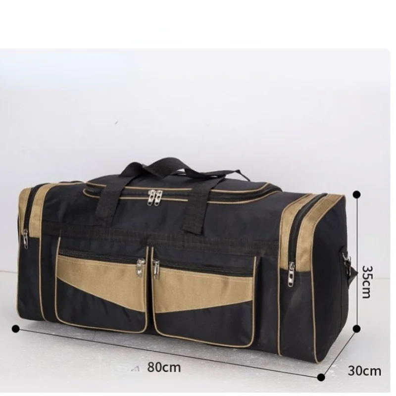 Bolsa de viagem de grande capacidade para homens e mulheres, mochila grande impermeável Oxford Weekend Trip, embalagem de bagagem de mão, sacos de
