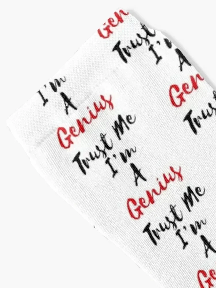 ثق بي، جوارب I'm A Genius Socks الفاخرة المضادة للانزلاق كروسفيت للرجال والنساء