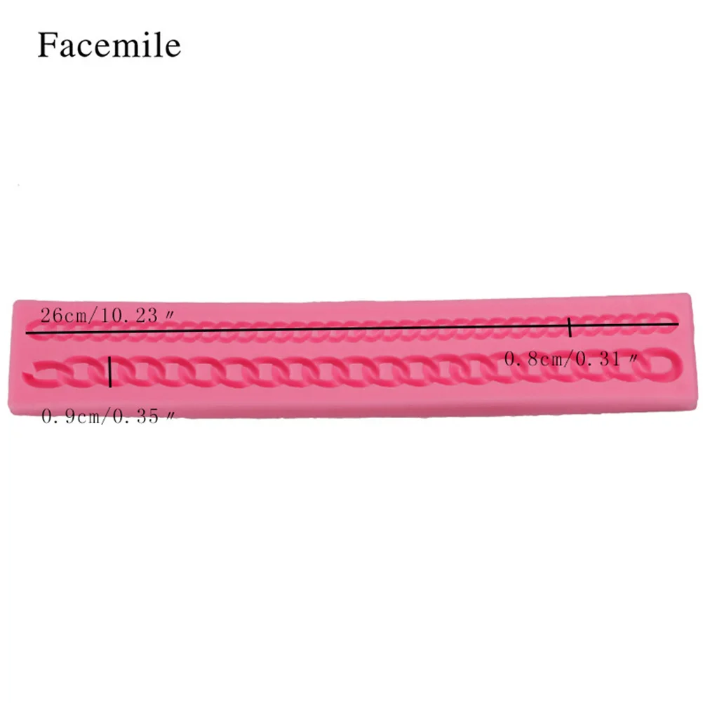 

Silicone Mold Food Grade Flexible Cake Decoration Border Mould Sugar Fondant Baking Mould for Cupcake Decoration