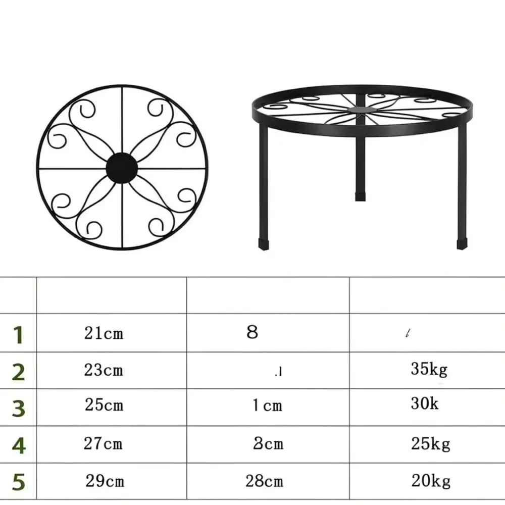 Modern Iron Flower Pot Stand Floor Rack Metal Plant Holder For Indoor Outdoor Balcony Garden Home Decoration