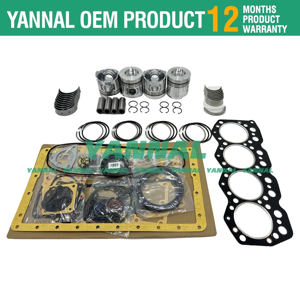 S4K Overhaul Rebuild Kit (No Liner No Valve) S4KT For Mitsubishi CAT E120B E312 E320