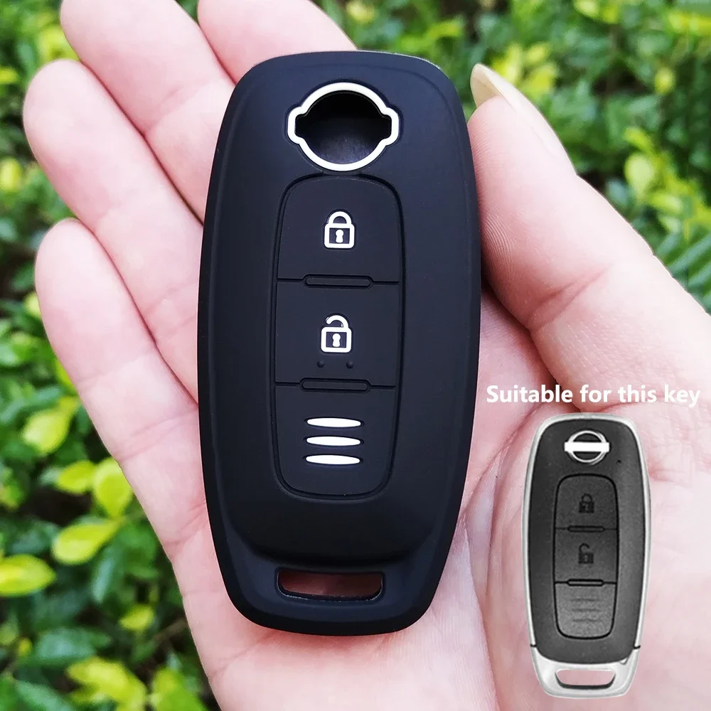 3 Buttons Silicone Car Key Cover Skin Protector Case Bag for Nissan X-trail T33 Qashqai J12 Teana 2022 2023 Accessories