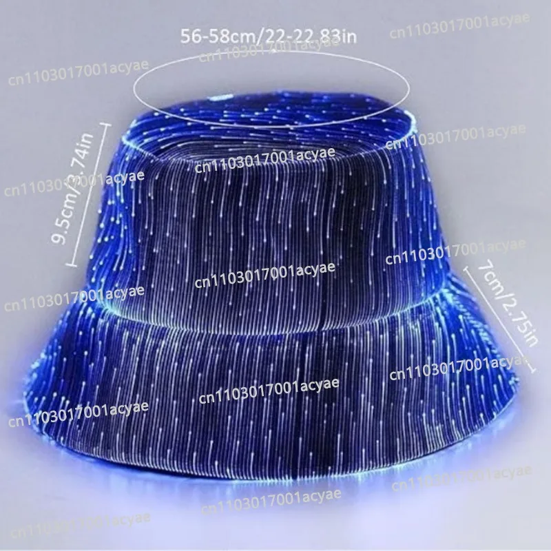 outdoor-trendy-glowing-hat-fashionable-tech-sensitive-fiber-flashing-hat-new-cool-glowing-bucket-hat