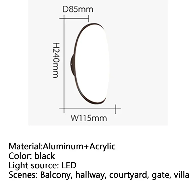 GISELLE-Lámparas de pared LED contemporáneas para exteriores, simplicidad eléctrica, impermeable, balcón, pasillo, patio, Villa, puerta, Hotel