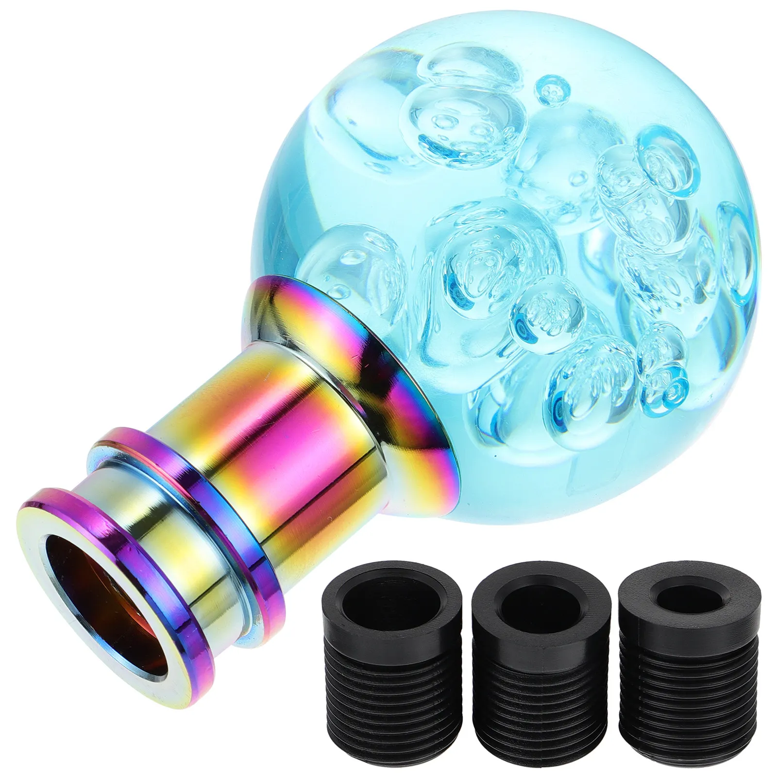 

1Set Car Gear Head Transparent Acrylic Round Knob Simple Crystal Bubble Manual Shift Comfortable Driving Accessory