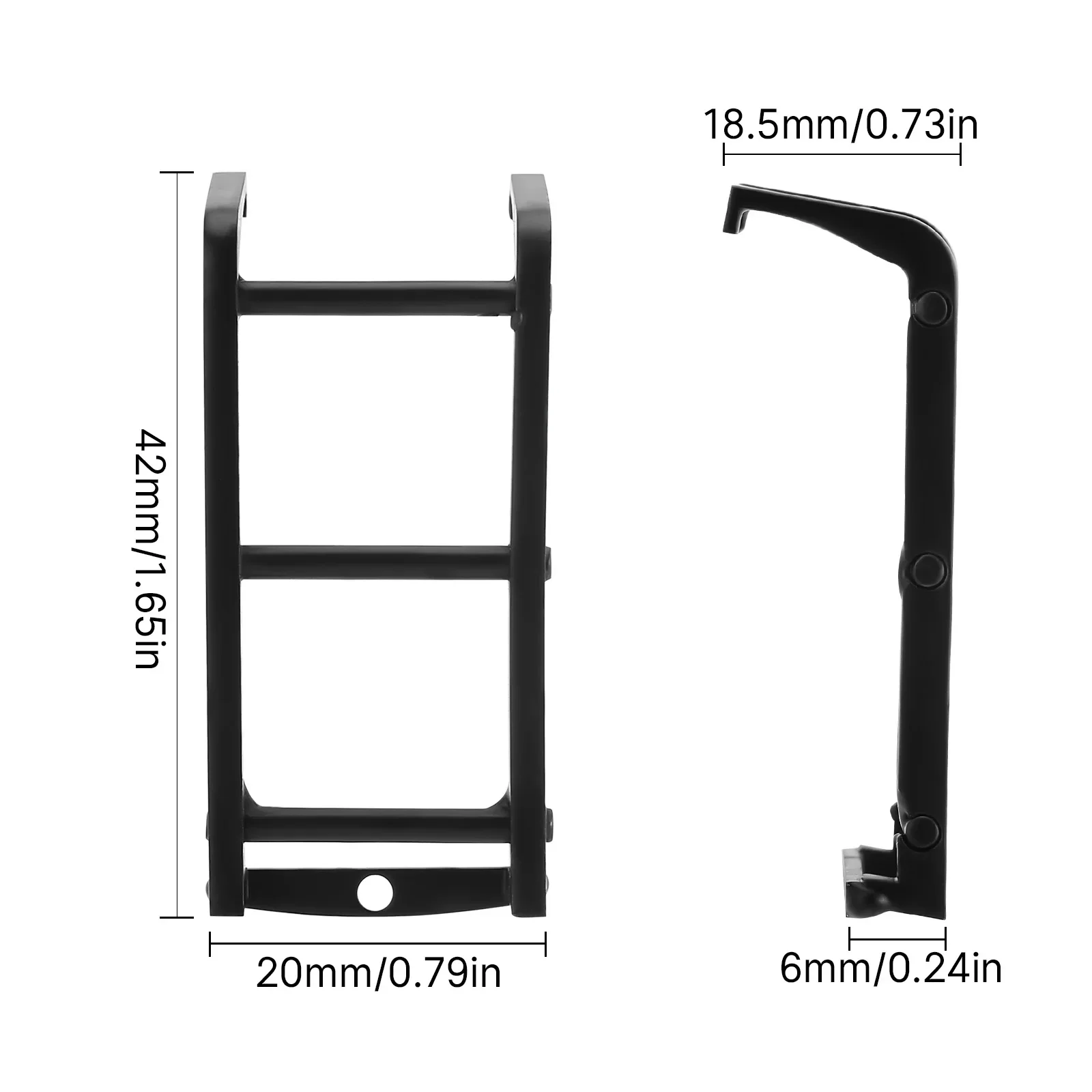 INJORA Metal Mini Side Ladder for 1/18 RC Crawler TRX4M Defender Bronco