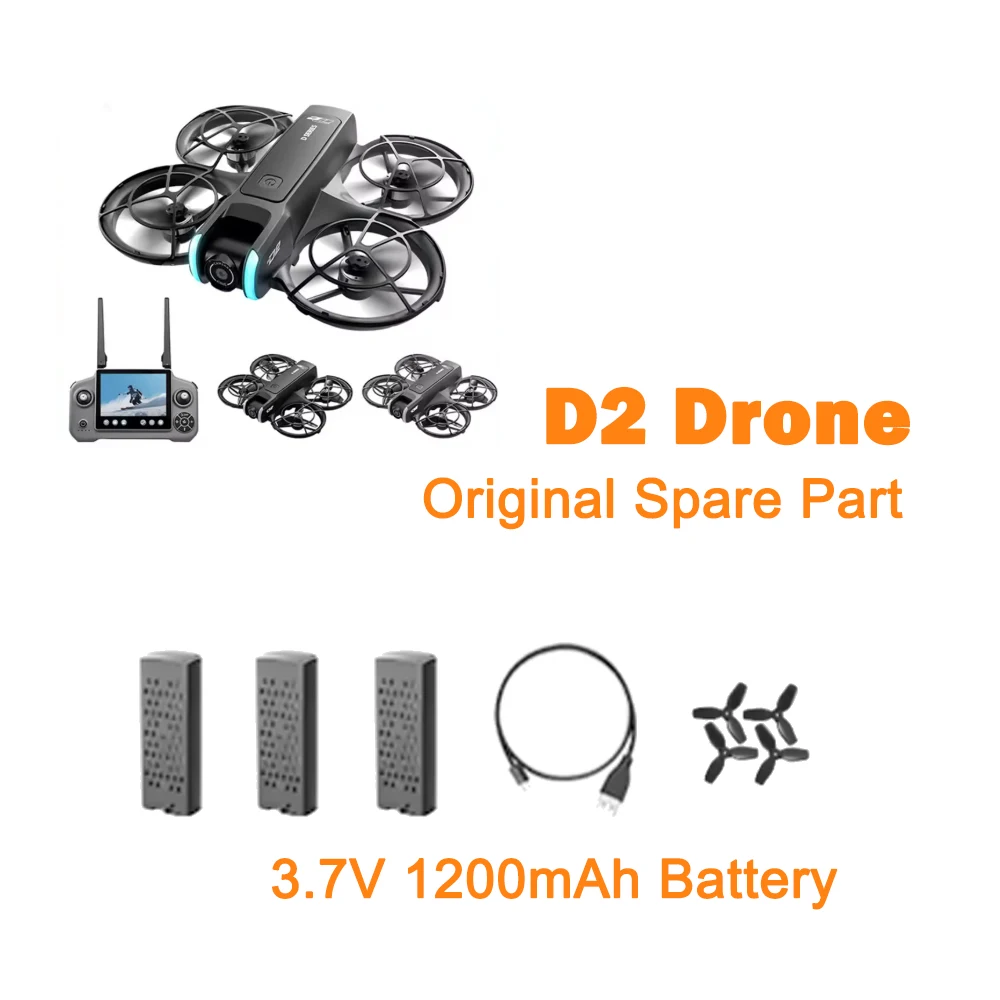 Screen D2 Drone Helicopter Accessory D2 Battery 3.7V 1200mah / Propeller Wing Blade / USB Charger Part for D2 Mini Drone