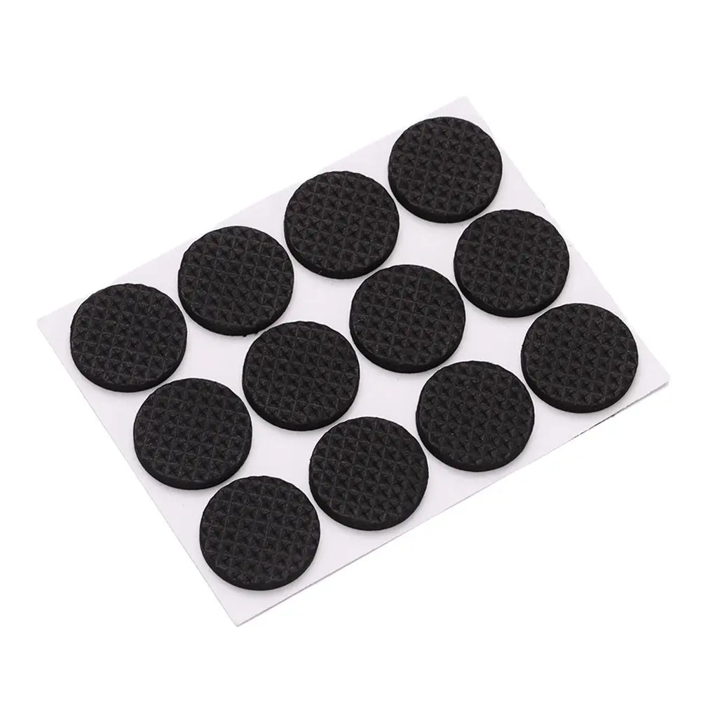 6/9/12Pcs Geometric Shape Thickening Bumper Chair Fittings Table Floor Protector Furniture Leg Pads Anti-slip Mat Anti Noisy