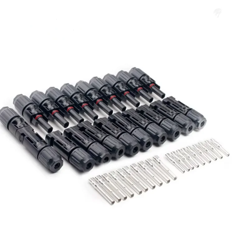 5 10 20Pairs Solar PV Connector male and female 1000VDC 30A Solar Panel Branch Connectors for PV Cable 2.5/4/6mm2