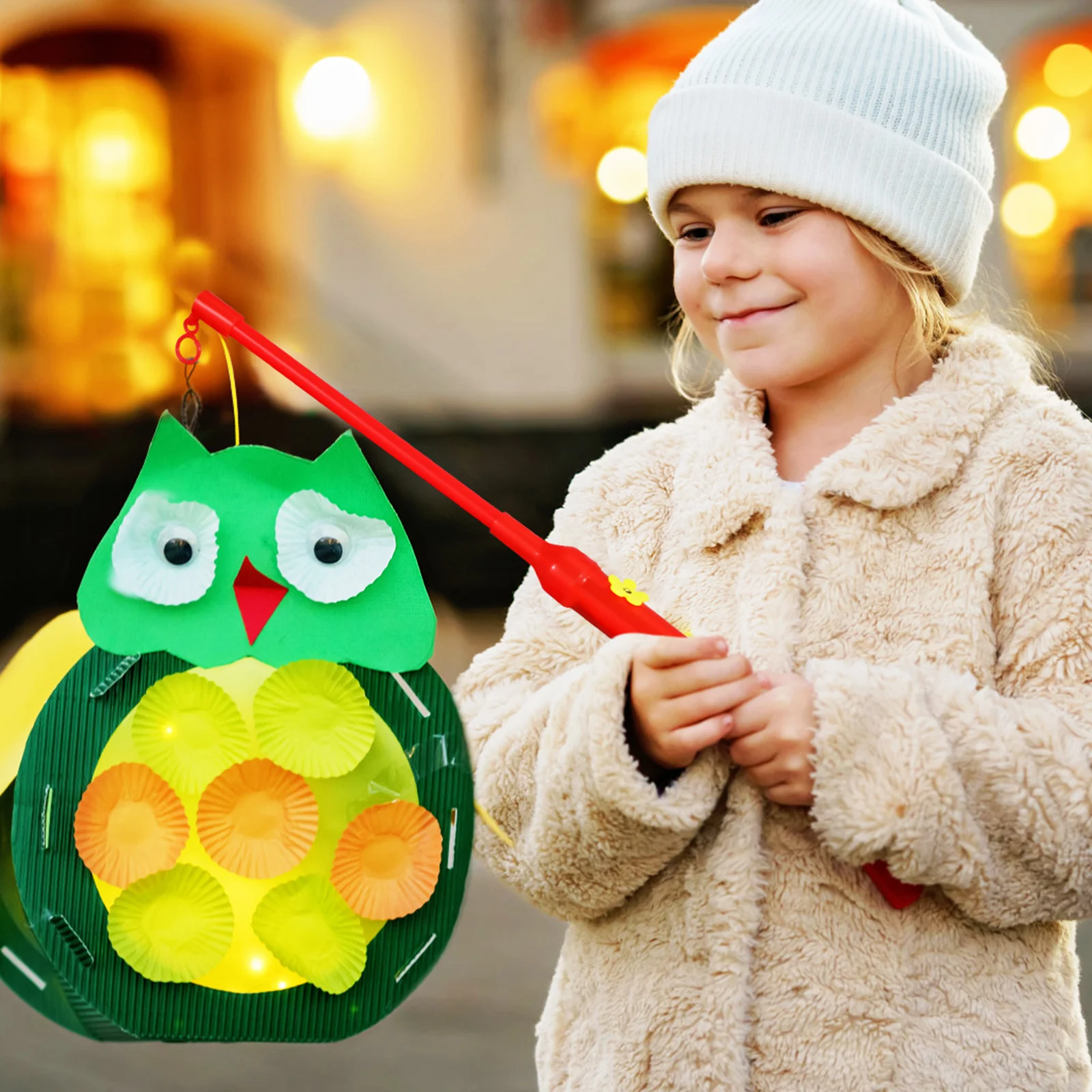 

4 pcs Led Sticks For Kids Handheld Light Pole Festival Decor Plastic Lantern Handles Durable Lighting Holder For Diy Crafts Home