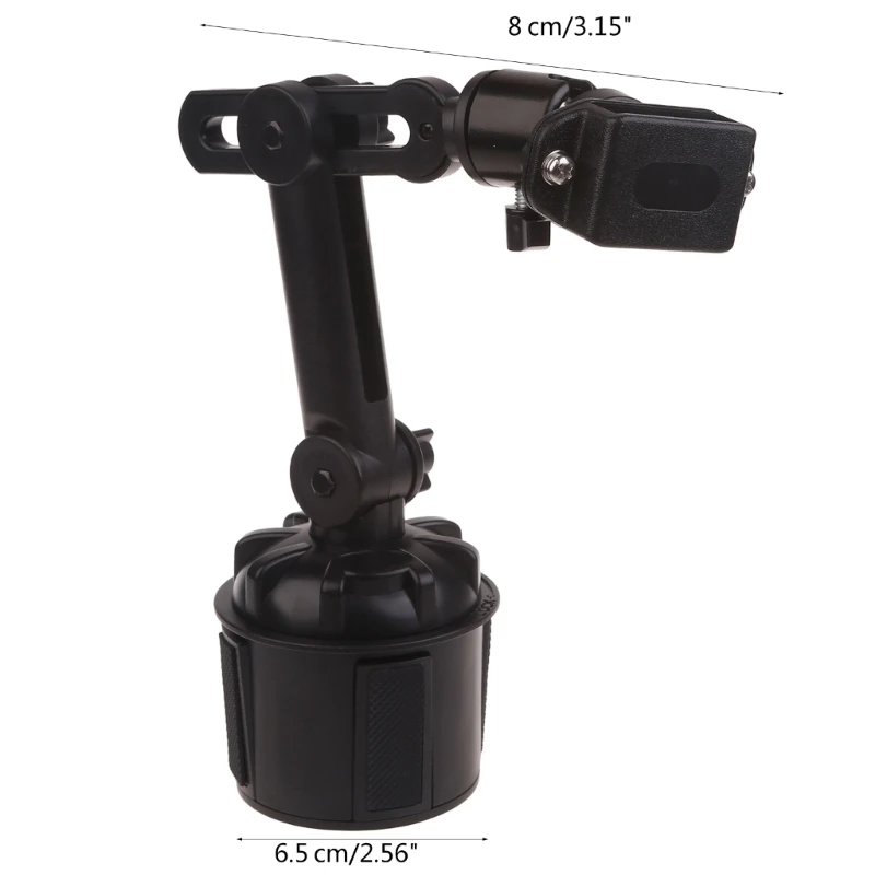 Suporte rádio portátil ajustável suporte montagem automático para carro walkie talkie