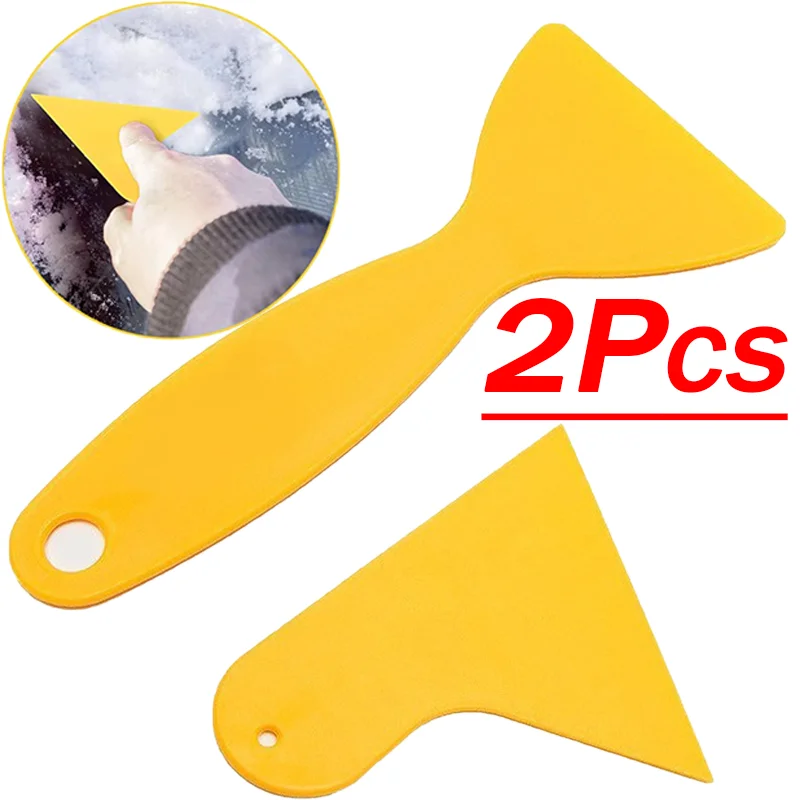 1-2Pcs Universal Car Film Wrap Scraper Phone Film Sticker Installation Tools Auto Window Snow Shovel Wiper Squeegee Clean Tool