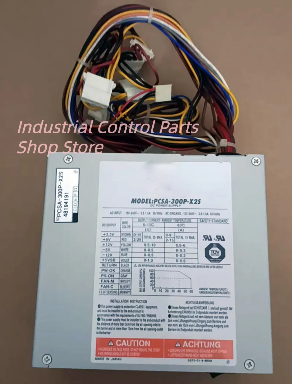

Промышленный блок питания PCSA-300P-X2S для промышленных компьютеров
