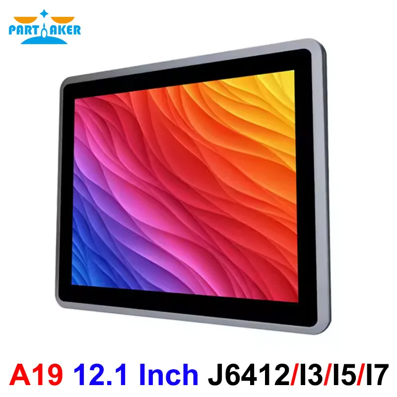 

12.1 Inch Industrial Panel PC I7 10810U I5 10310U I3 10110U J6412 TPM2.0 Dual Lan 2 x COM HD Multi Touch Capacitive Touch Screen