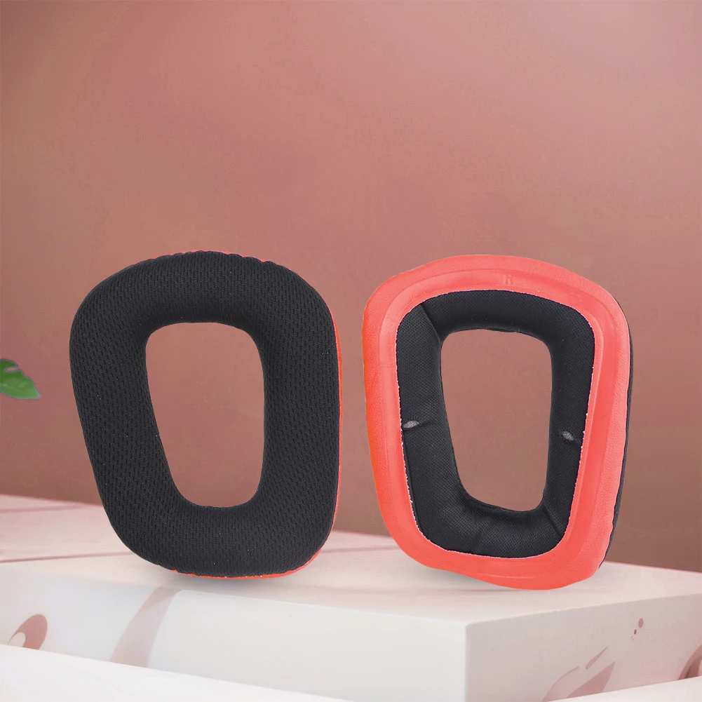 1 пара сменных амбушюр из пены с эффектом памяти, белковая кожа/сетчатая ткань, амбушюры для гарнитуры для Logitech G35 G930 G430 F450