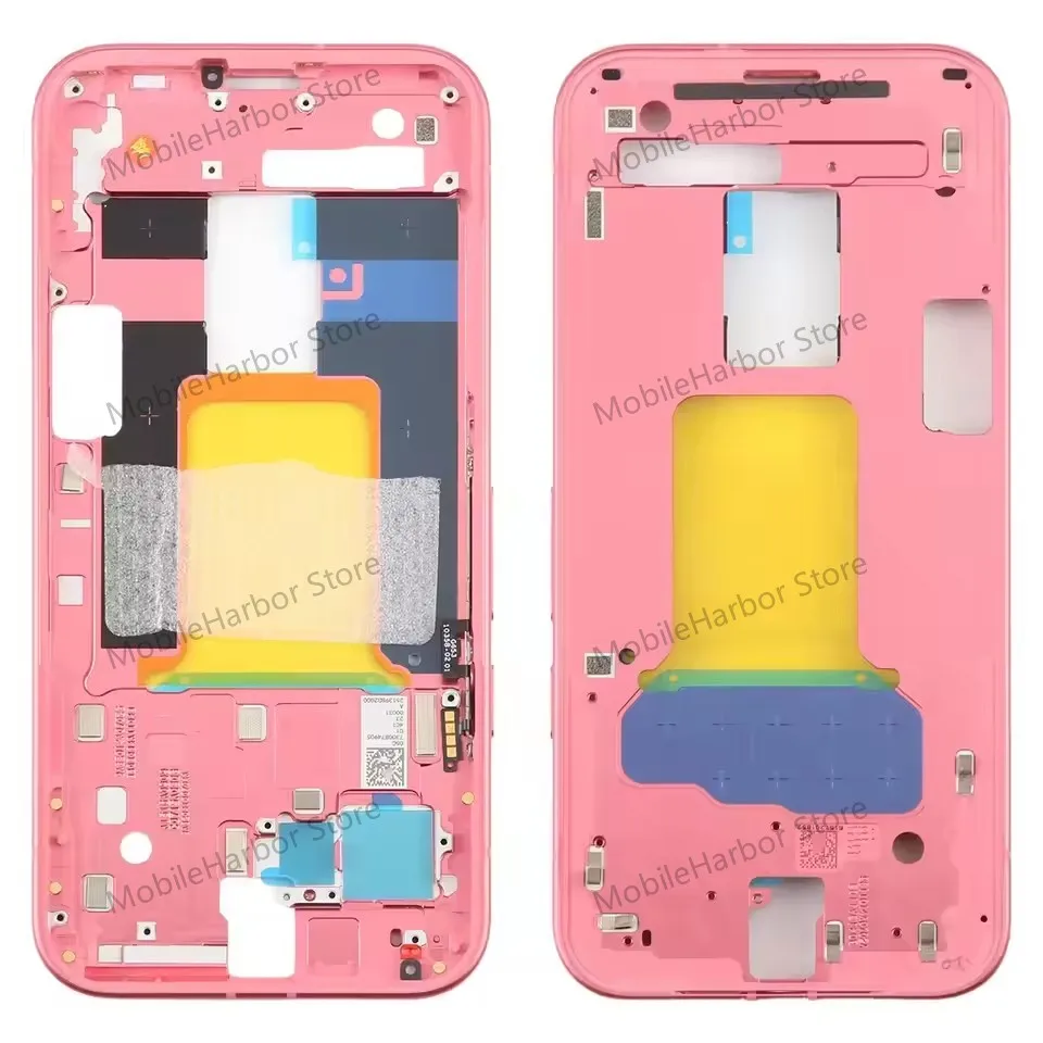 6.3'' Middle Frame For Google Pixel 9a, GXQ96 / GTF7P / G3Y12 9A Phone Middle Frame Bezel Repair Replacement Spare Part