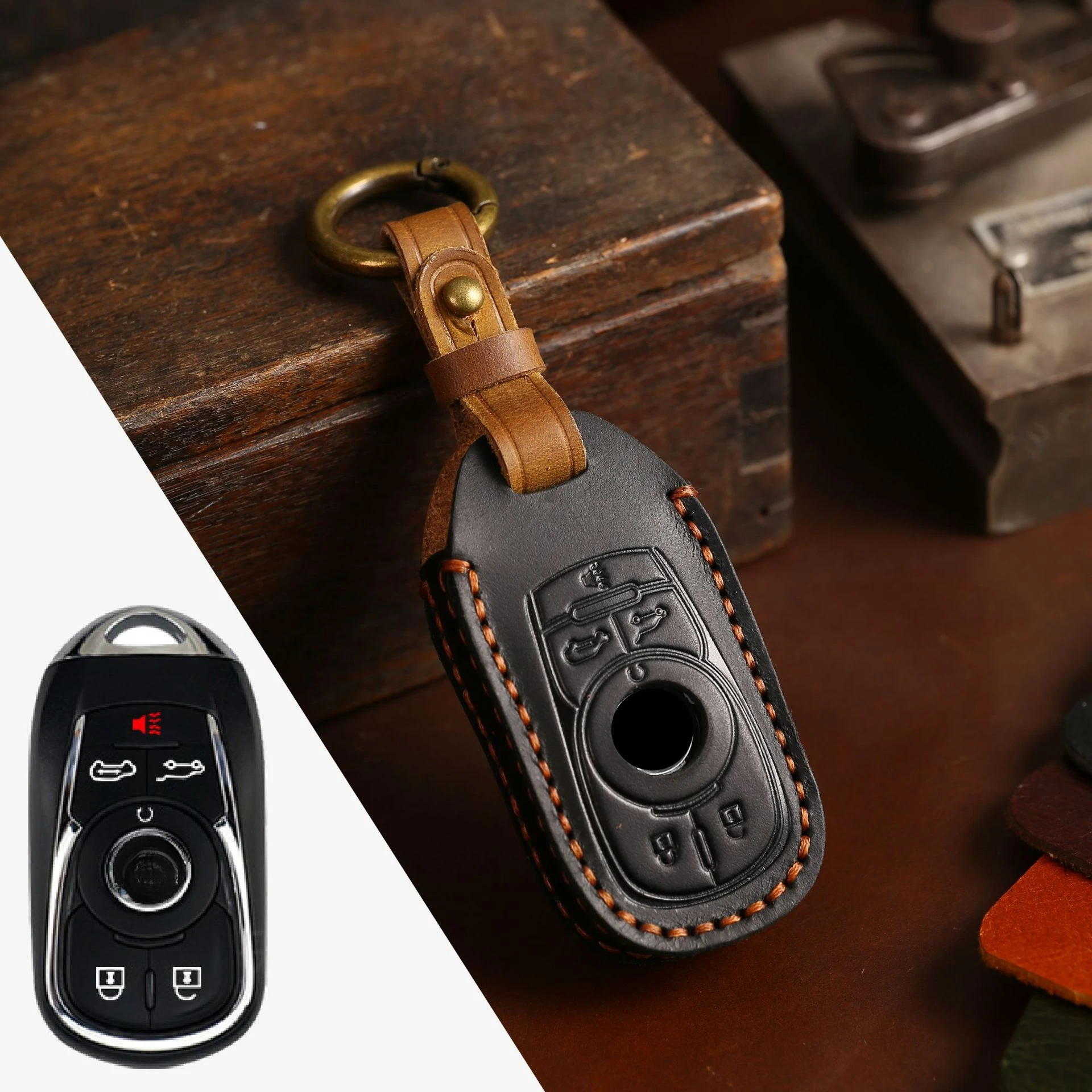 Leather Car Key Cov…