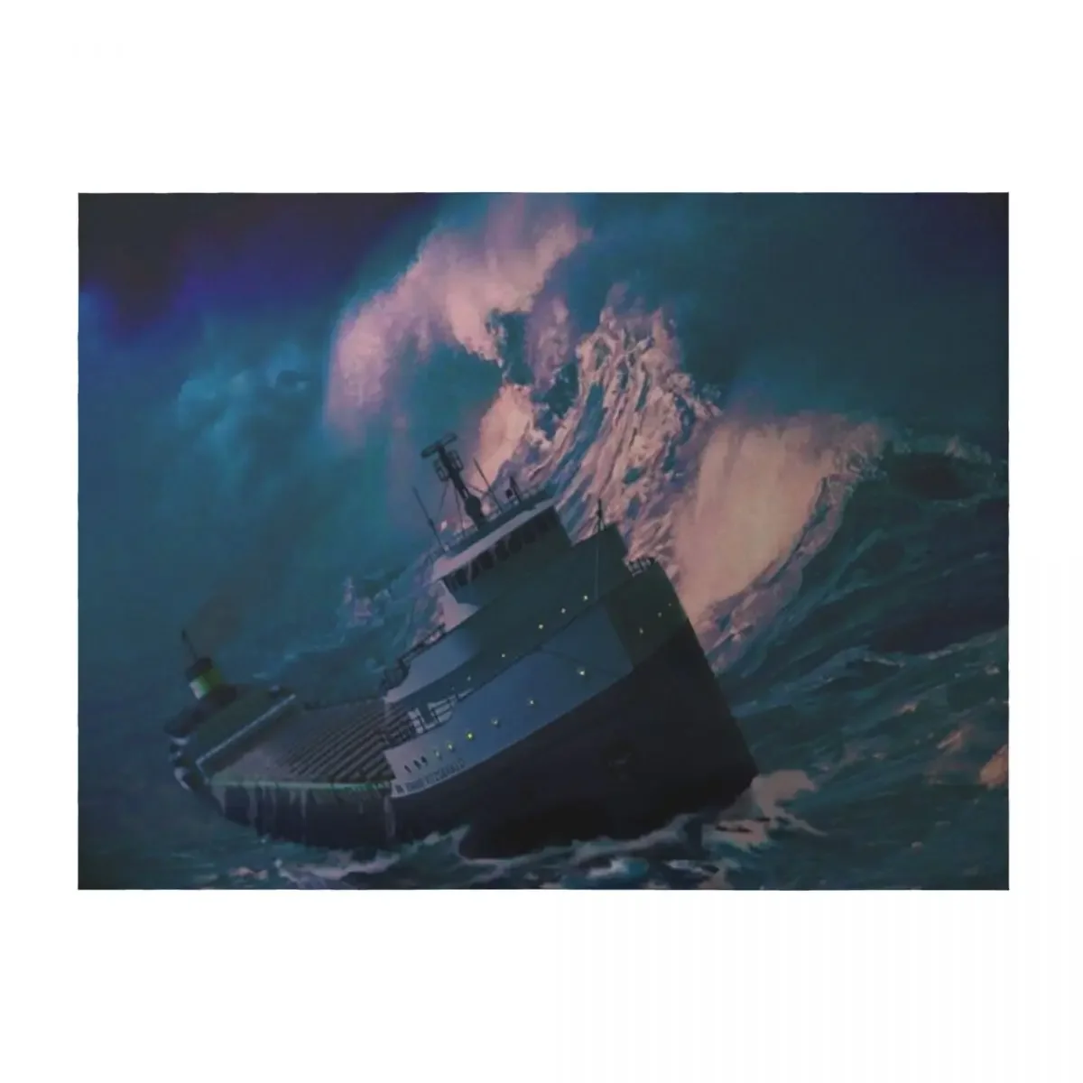 

Edmund Fitzgerald Throw Blanket anime Luxury Thicken Hair Blankets For Bed Blankets