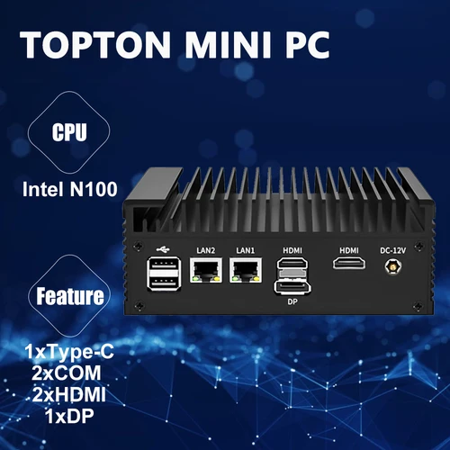 팬리스 산업용 미니 PC, 13 세대 인텔 코어 i7 1355U 1255U DDR5 M.2 SSD, 2x COM RS232 2x LAN, 8x USB, WiFi SIM, 4G LTE, 윈도우 리눅스 
