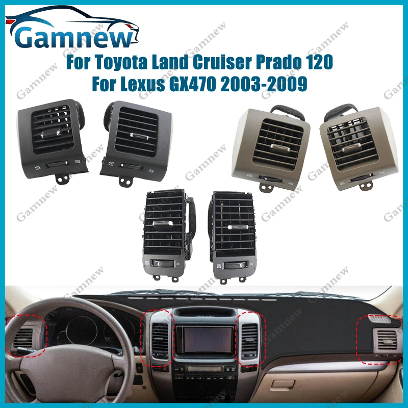 Air vent Outlet For Toyota Land Cruiser Prado 120 Lexus GX470 2003-2009 A/C Plate Air Conditioning Conditioner grille grill