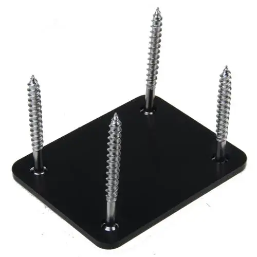 Tooyful 1Pc Chrome Neck Plate/Mounting Screws Screws for Professional Brand Electric 4 Bolts Guitar Accessories