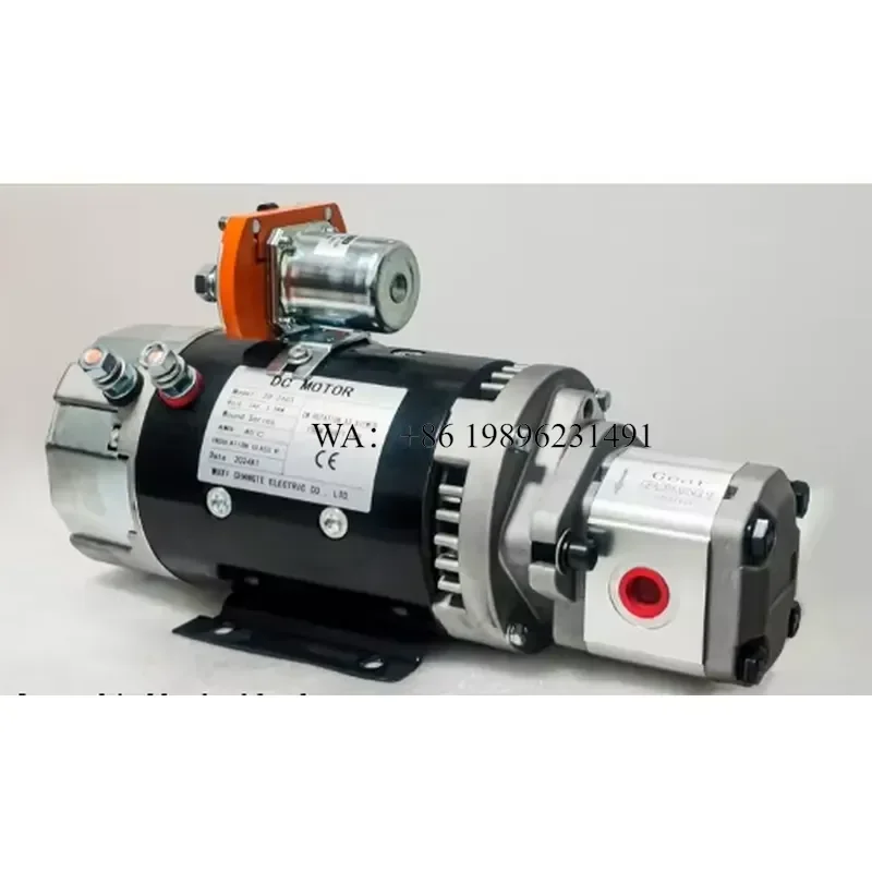 Wmwmnu Hydraulic Power Pump 12V 24V 48V Motor Pumps for Scissor Lifts Semi-trailers Emergency Pumps Customized Hydraulic