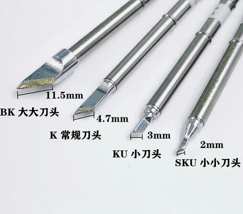 T12-BK/SKU/C6/C8/C10/C15 Welding Iron Tips Designed for OLED&STC-LED T12 Soldering Station P9/M8/9501 Handle Rework. byHome Box