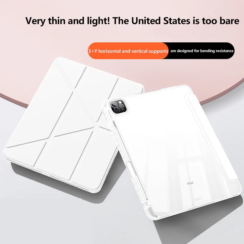 High Transparent Case For iPad Air 11 2024 Air6 Pro 11 2024 5th Air 13 5 4 3Pro 2 1 Pro13 10th 10.9 10.2 9.7 Acrylic Clear Cover