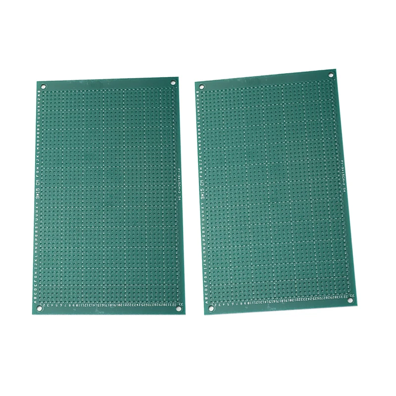 2 Stück 2,54 mm Rastermaß Einseitige Universal-Leiterplatte 9x15 cm Größe für Elektronik-DIY-Projekte – Detail 2