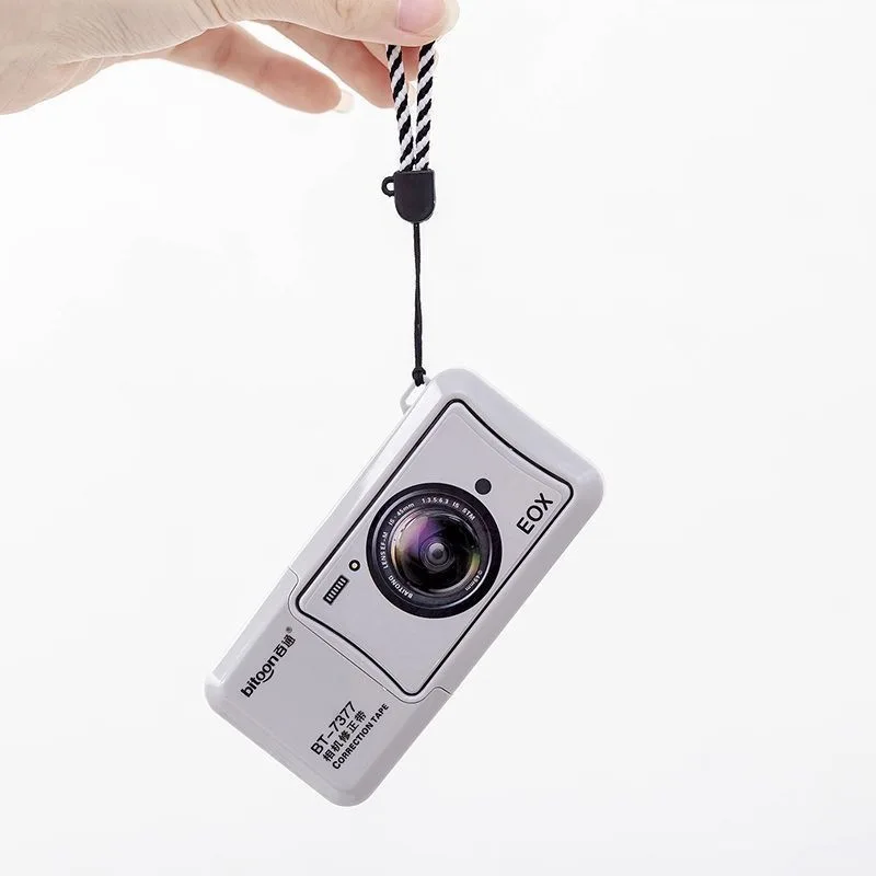 Correction Tape Student Office Stationery Camera Shaped Correction Tape White Out Eraser Tape For School Supplies
