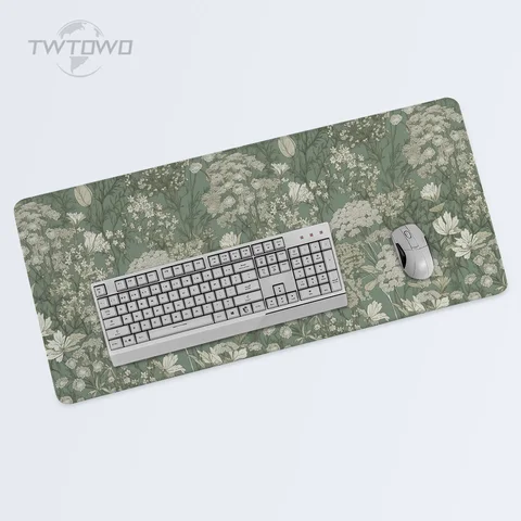 Коврик для мыши TWTOWO Green Vintage Flowers XL — фото товара