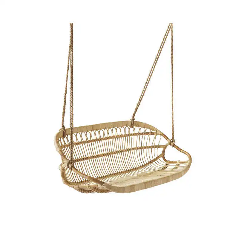 Rattan hanging basket chair indoor swing sitting and lying down dual-purpose Internet celebrity balcony hanging double rattan
