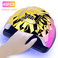 90W LED UV Lamp for Nails 45LEDS Gel Polish Drying Lamp with Smart Sensor Professional Nail Dryers Manicure Salon Equipment